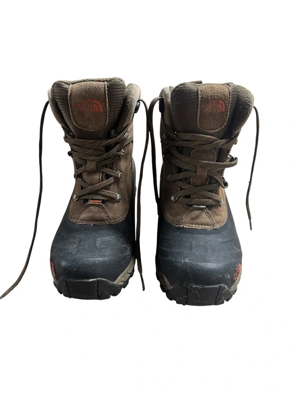 North Face Mens size 8 heat seeker boots Insulated Lace-Up Winter brown black